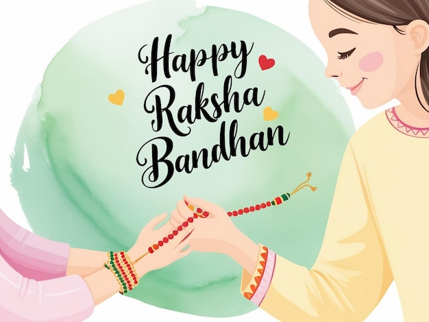 Photo creative raksha bandhan greeting card design