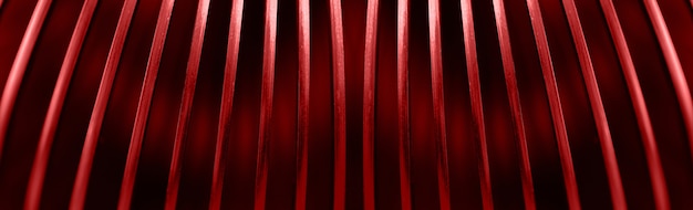 Creative red lines,  abstract background image, panoramic image