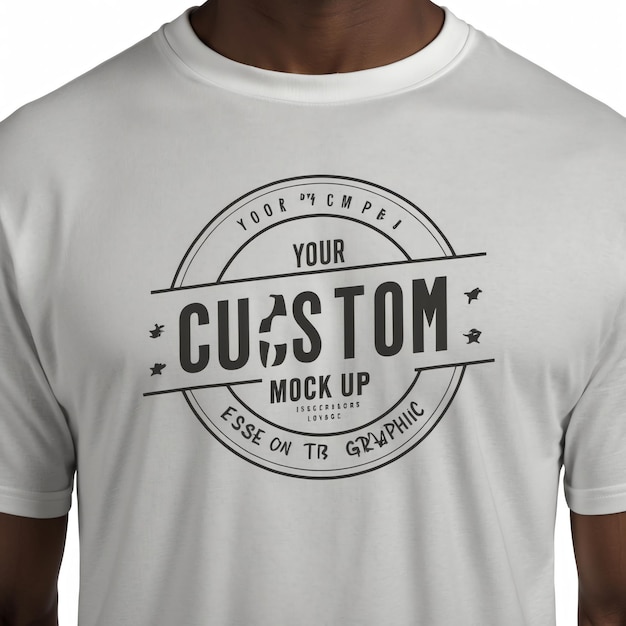 Photo creative shirt mockup for unique graphic and logo displays