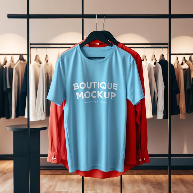 Photo creative shirt mockup for unique graphic and logo displays