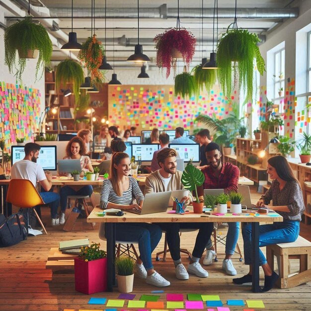 Photo creative startup workplace vibe