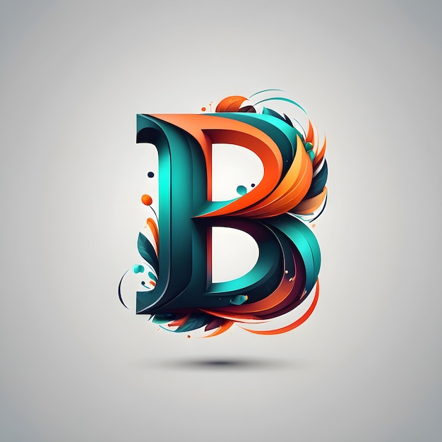 Photo creative and stylish letter b design perfect for logos branding typography and graphic design