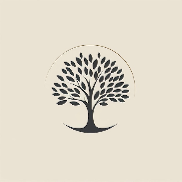 Photo creative tree logo design vector nature logotype concept icon