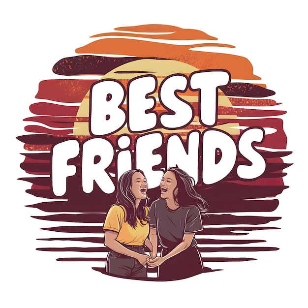 Creative TShirt Illustrations Celebrating Friendship