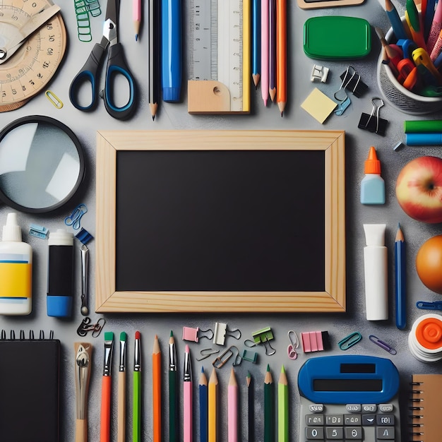 Photo creative workspace essentials background