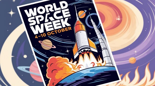 Creative World Space Week Banner Design Ideas for 2024