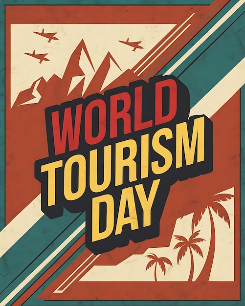 Photo creative world tourism day poster designs