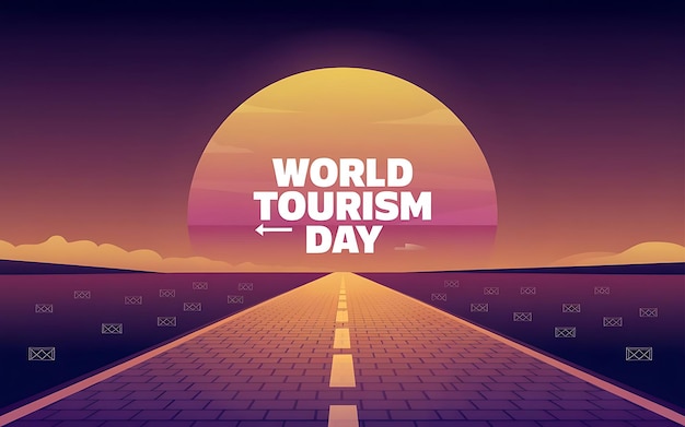 Photo creative world tourism day poster designs