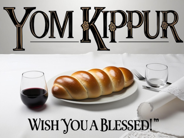 Photo creative yom kippur template for religious events