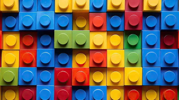 Creativity colorful building blocks