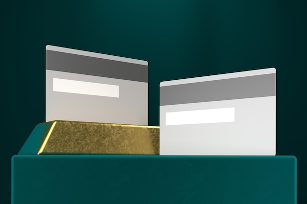 Credit Cards With Gold Bars Back Side