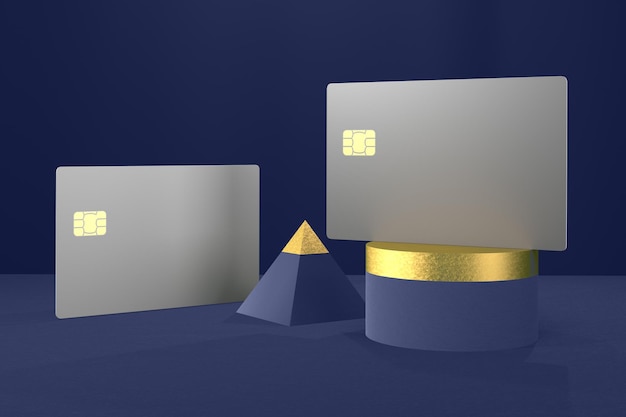 Credit Cards With Gold Bars Right Side