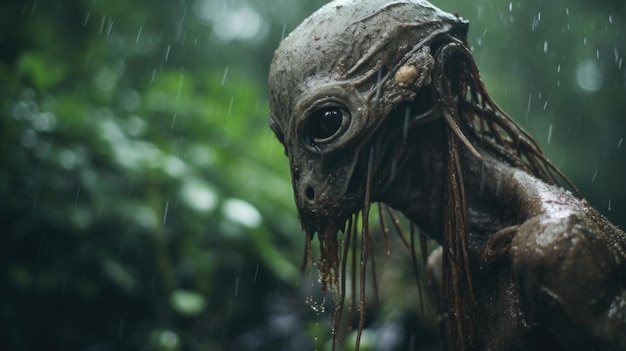 Creepy Creature of the Rainy Jungle