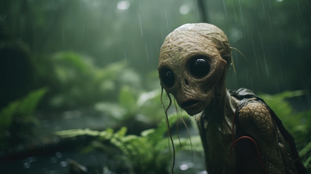 Creepy Creature of the Rainy Jungle