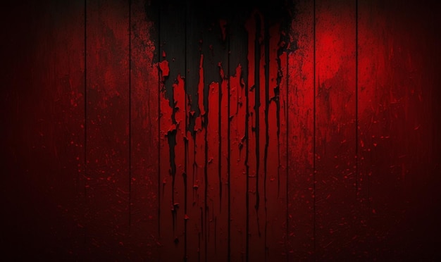 Creepy red wall background halloween background photo concept generative AI