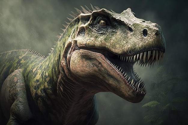 Cretaceous era Tyrannosaurus rex dinosaur