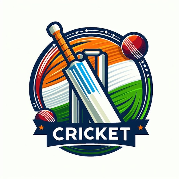 Cricket Logo Sportsmanship Victory and Team Unity Emblem