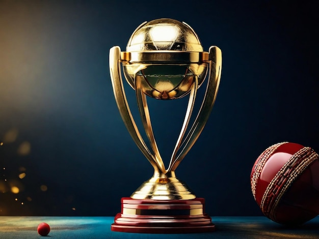 Cricket world cup 2024 trophy poster socials media template