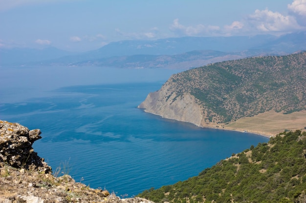 Crimean mountains and Black Sea