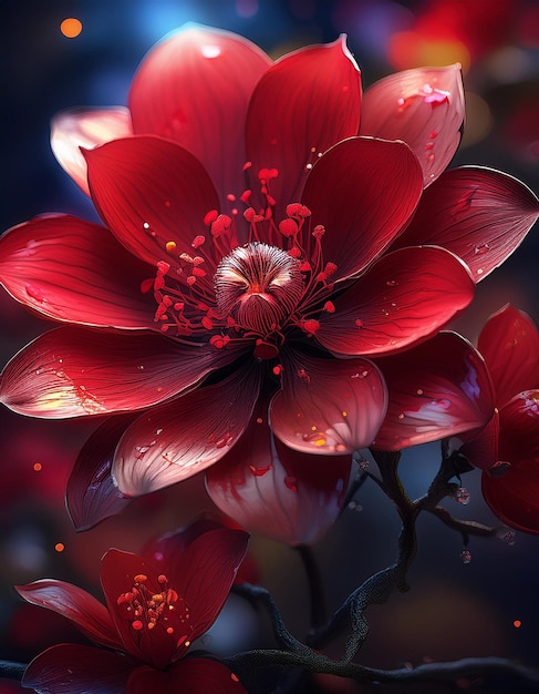 Crimson Bloom directly refers to the small red flower emphasizing its color