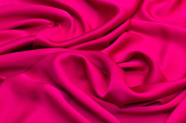 Crimson cadi silk fabric