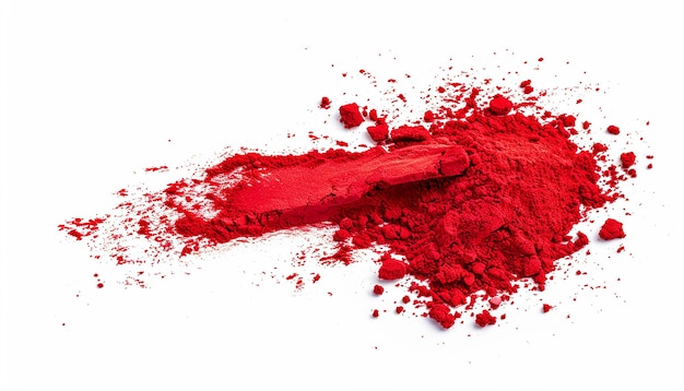 Crimson Dust Isolated on White Background