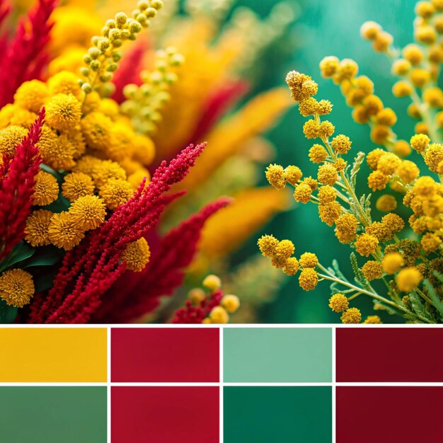 Photo crimson goldenrod lightseagreen color theory and matching