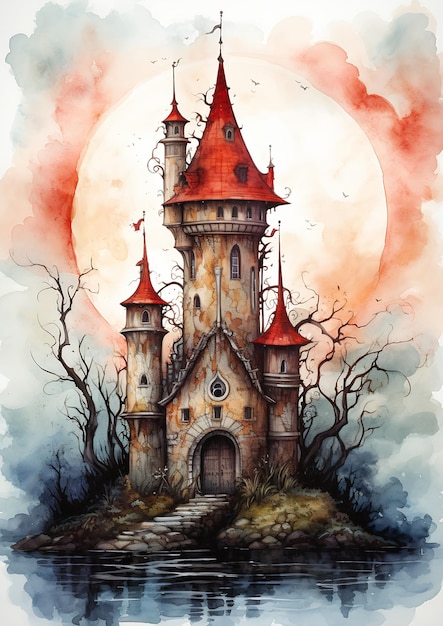 The Crimson Shadows of the Haunted Castle