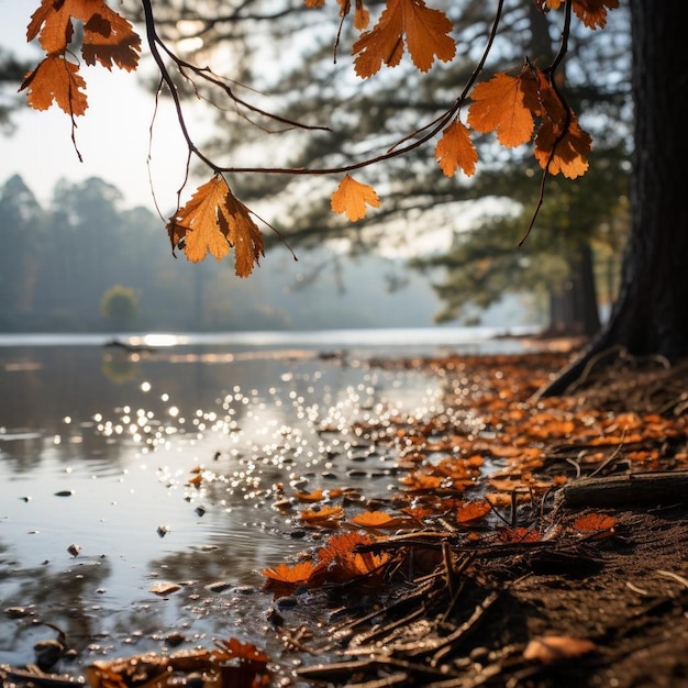 Crisp Morning Canopy Autumn Landscape Photo