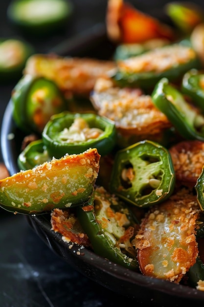 Crispy Baked Jalapeno Poppers in a Bowl