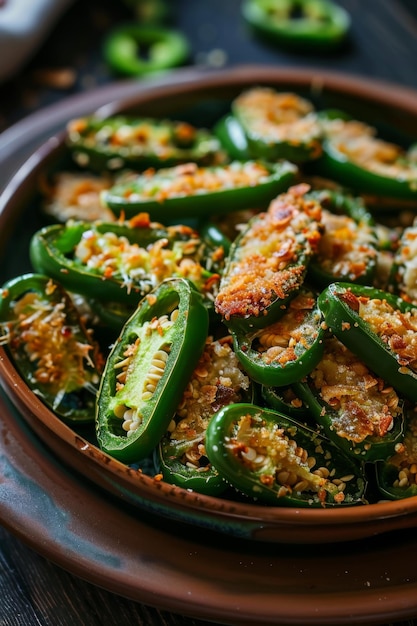 Crispy Baked Jalapeno Poppers in a Bowl