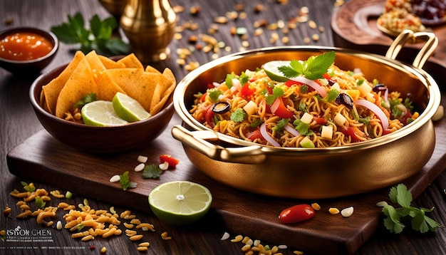 Crispy Bhel Puri Chaat