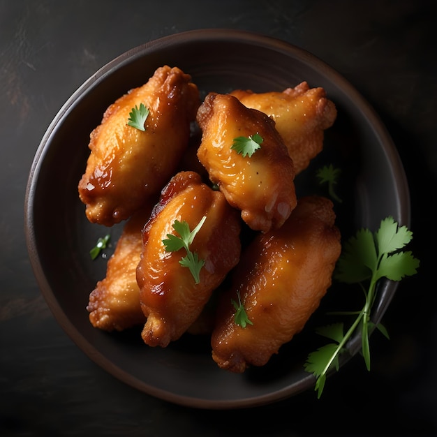 Crispy Boneless Chicken Wings with Dipping Sauces