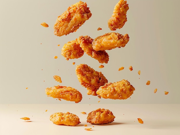 Photo crispy chicken tenders tower