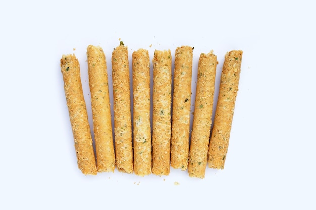 Crispy egg rolls with seaweed