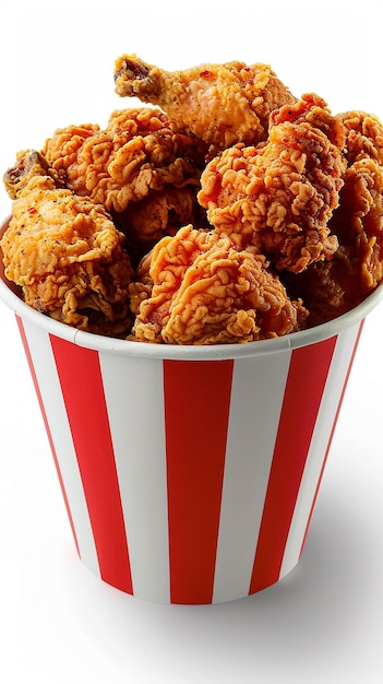 Crispy Fried Chicken Bucket Graphic