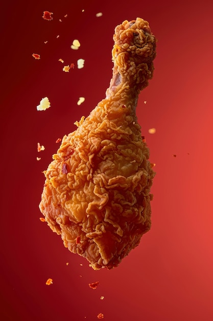 crispy fried chicken drumsticks presentation