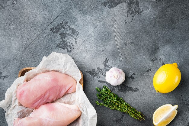 Crispy garlicky chicken raw ingredients