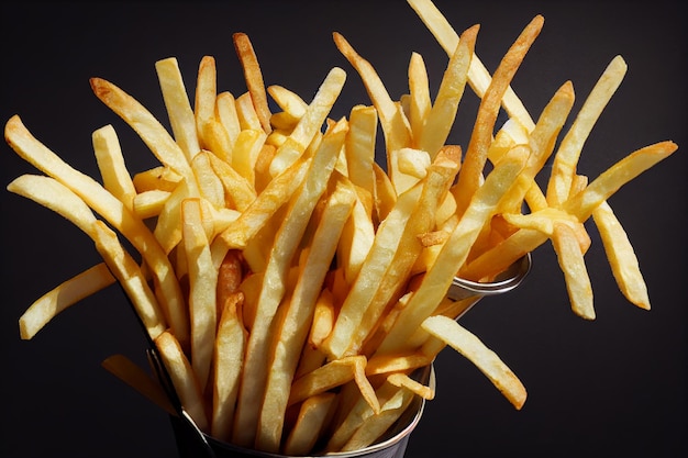 Crispy golden French fries