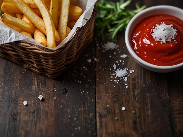 Crispy golden French fries