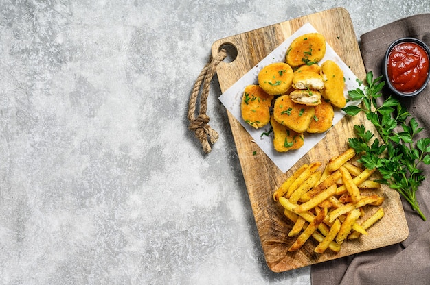 Crispy homemade baked chicken nuggets