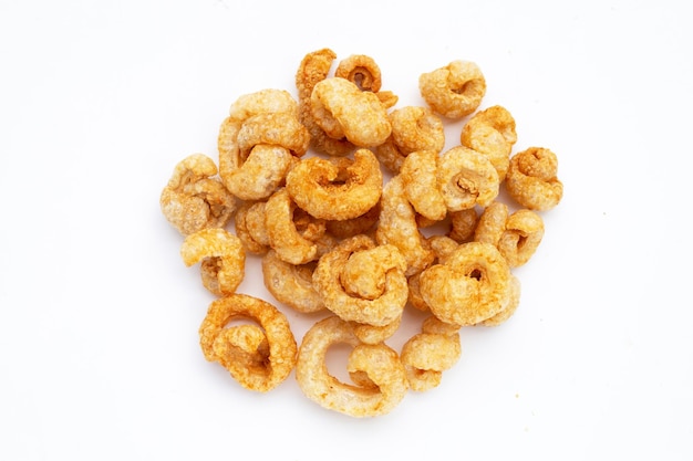 Crispy pork rinds or pork snack