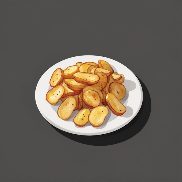 crispy potato snack on a plate