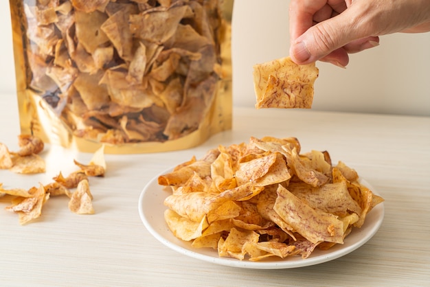 Crispy Sweet Taro Chips - Healthy snack