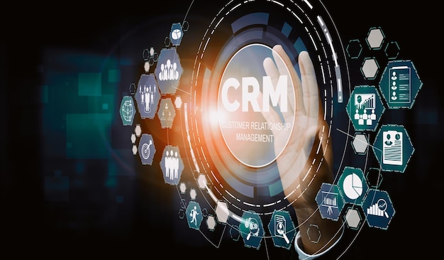 Photo crm customer relationship management for business sales marketing system uds