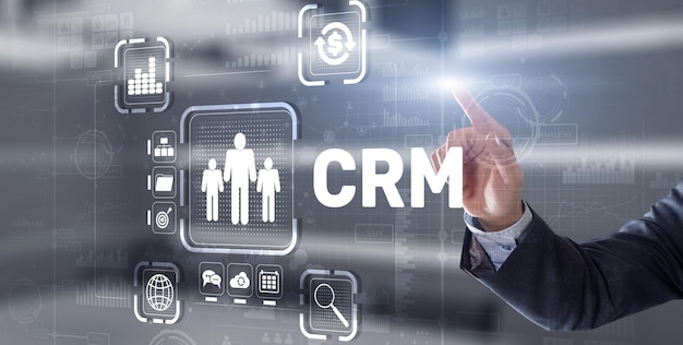 CRM Customer Relationship Management Customer orientation concept