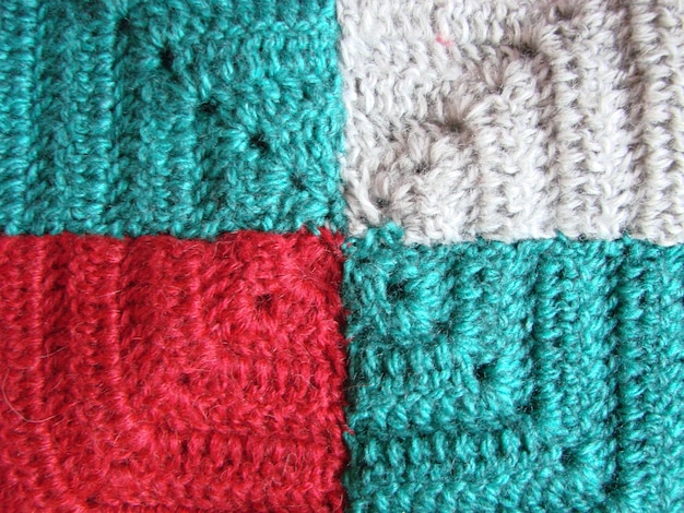 Crochet texture colorful squares pattern Crochet Knit Squares