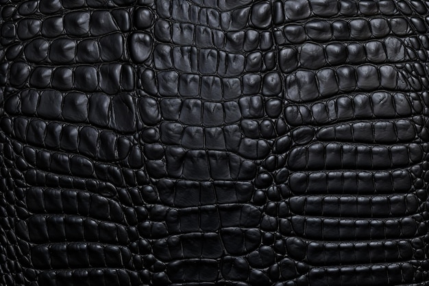 Crocodile Black Leather Texture Background Crocodile Black Leather Background Leather Texture Crocodile Leather 3D Texture Crocodile Skin Texture AI Generative