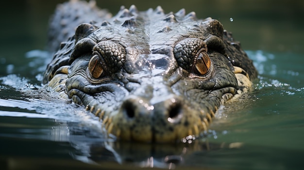 a crocodile is a large animal that lives