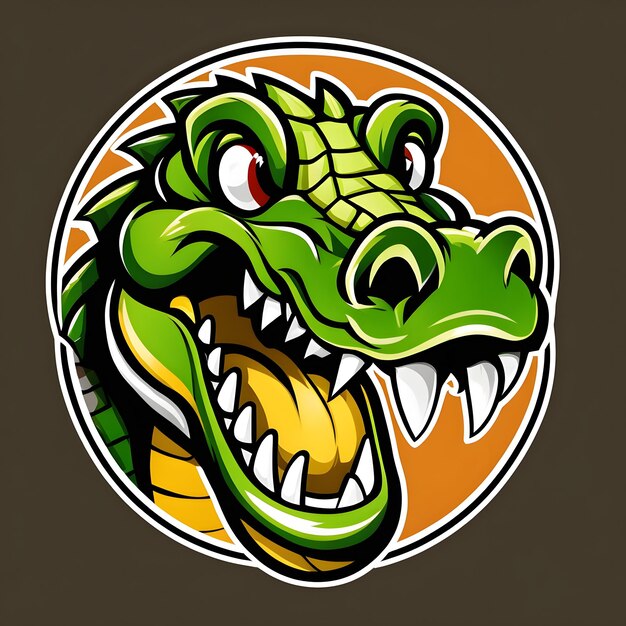 Photo crocodile mascot logo crocodile esports logo crocodile logo design crocodile gaming logo animal mascot logo illustration animal gaming logo crocodile illustration ai generative